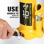 YELLOW JACKET 10 Ton Muti-Directional Welded Bottle Jack, Horizontal Bottle - Image 5
