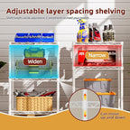SINGAYE 3 Small Wire Shelves Kitchen Pantry Close Home Organizers and Storage - Image 7