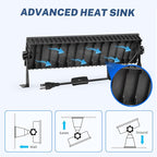 100W LED Shop Light, 11000LM Plug in Garage Light - Image 7