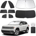 TINGLU Window Shades for Volkswagen VW Atlas 2018-2024 2025 Accessories Car by TINGLU