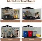 8x6 FT Outdoor Storage Shed, Metal Tool Sheds, Waterproof Outside Storage Shed - Image 8