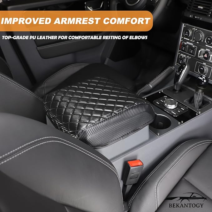 Car Armrest Box Cover Protector Compatible - Image 2