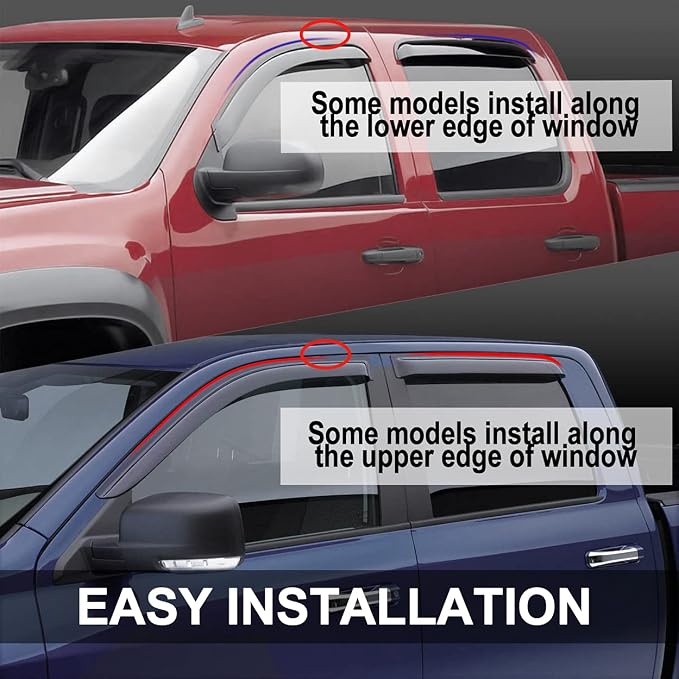 94229 Side Window Wind Deflector fit - Image 2
