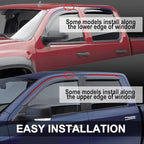 Side Window Wind Deflector, Window Visor fit - Image 4