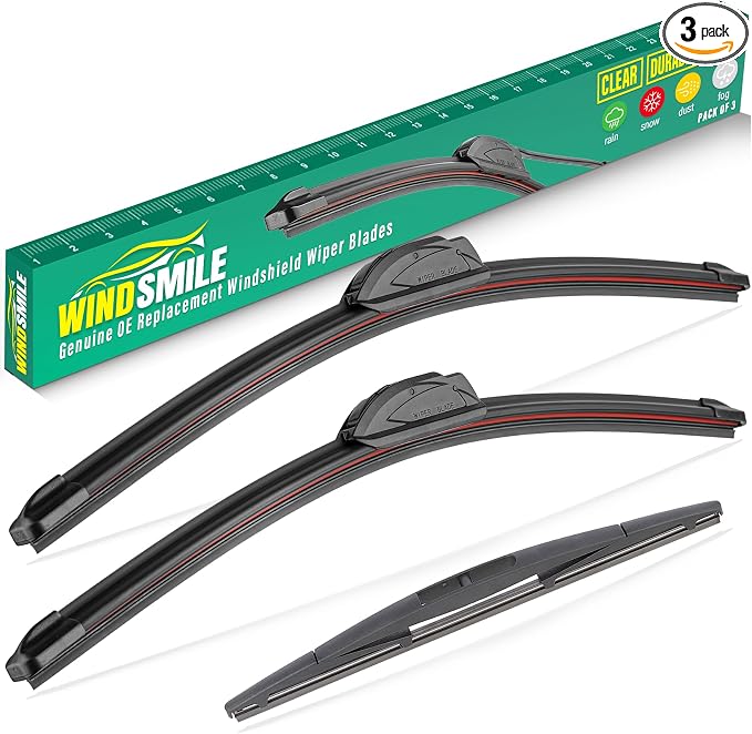 24" 18" 12" Windshield Wiper Blades Replacement by WINDSMILE
