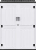 DWVO 59 Cu. Ft. Vertical Storage Shed, Weatherproof Outdoor Tall Cabinet by DWVO