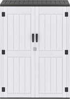 DWVO 59 Cu. Ft. Vertical Storage Shed, Weatherproof Outdoor Tall Cabinet by DWVO