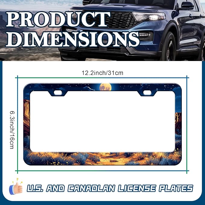 Moon License Plate Frames - Image 2