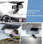 Radar Detector Mount, Rearview Mirror Rod Radar Mounting Bracket+Rearview - Image 2