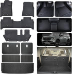 Floor Mat for 2025 Nissan Armada Only Suit for 8 Seats, TPE All Weather by AltraVosAllWeatherCarMats
