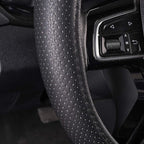 Car Pass Classical Leather Automotive Universal Steering Wheel Covers, - Image 7