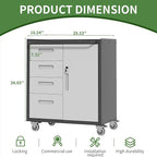 Metal Tool Cabinet, Garage Storage Cabinet System, Wall Cabinet & Locking - Image 4