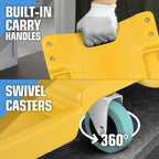 DNA MOTORING 40" L X 19" W Vehicle Repair Low Profile Plastic Rolling Garage - Image 4