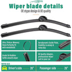 26" 26" 13" Windshield Wiper Blades Replacement - Image 3