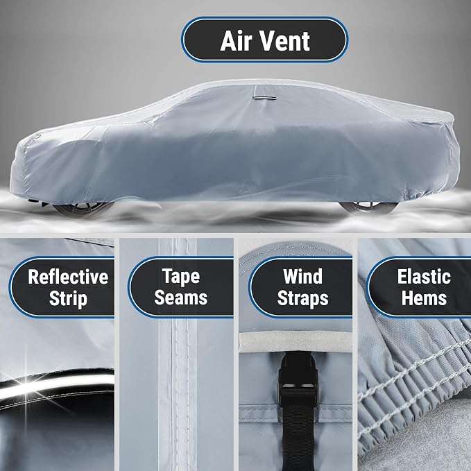 iCarCover Custom Car Cover for Buick Roadmaster Waterproof All-Weather Rain - Image 5