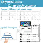 Skid Steer Touchable Screen 128GB Large Audio 1080P 2 Split Image 11 Inch - Image 7