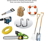 Rafter Hanger Hook 2 Pcs, Large S Hooks, Upgraded Fence Hangers, Ladder and - Image 6