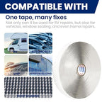 ADHES Premium Butyl Sealant Tape 1" x 30 'x 1/8" Gray Butyl Rubber Sealant Tape - Image 3