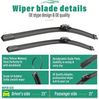 23" 21" 10" Windshield Wiper Blades Replacement - Image 3
