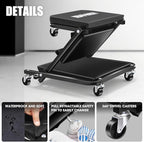 DNA MOTORING 36 Inches Folding 2 in 1 Rolling Z Creeper, Adjustable Roller - Image 6