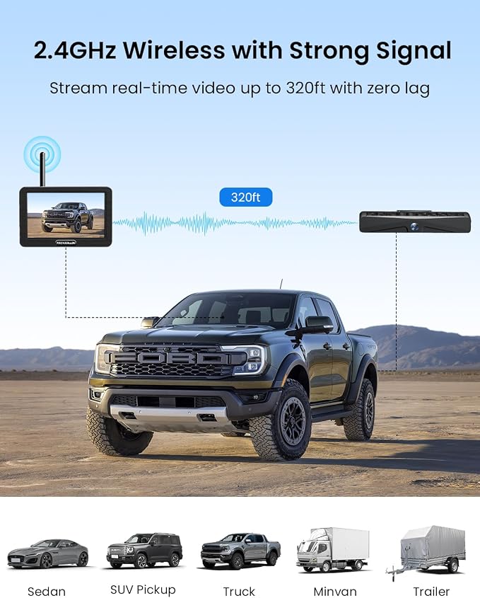 Backup Camera, Solar Wireless Backup Camera - Image 4