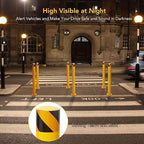 Safety Bollard, 4 Packs 48 Inch Metal Safety Bollard Post - Image 7