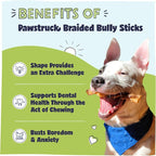 Pawstruck Natural 5” Braided Bully Sticks - Image 2