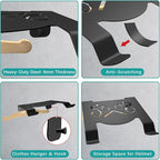 Bike Wall Mount Rack, Horizontal Bicycle Storage Hanger - Image 5