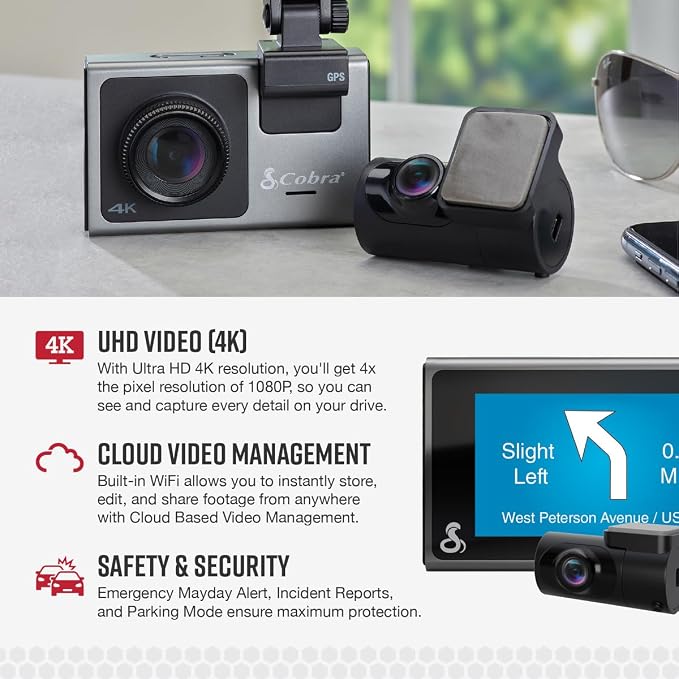 Bundle of Cobra SC 400D Smart Dash Cam - Image 3