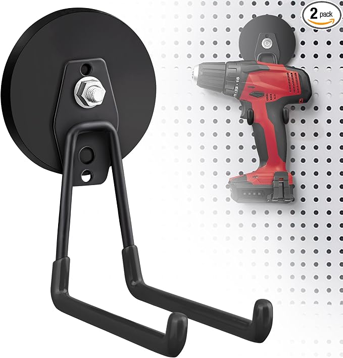2 Pack Large Strong Magnetic Hooks by Laowu