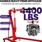 RQR Engine Hoist 2 Ton, Hydraulic Cherry Picker Engine Lift Crane - Image 4