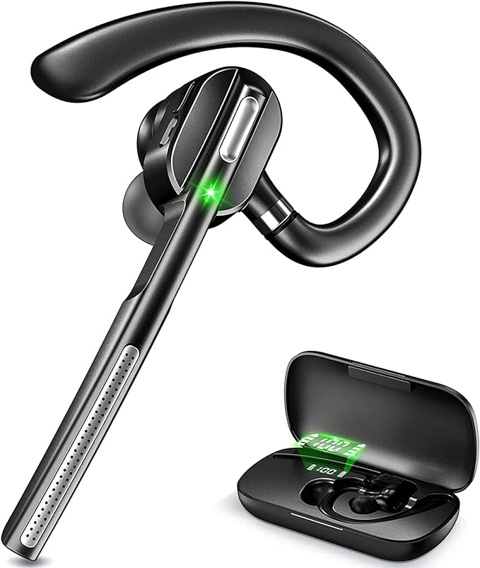 Bluetooth Headset V5.1, Wireless Headset by DECHOYECHO