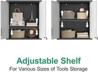 Metal Tool Cabinet, Garage Storage Cabinet System, Wall Cabinet & Locking - Image 4