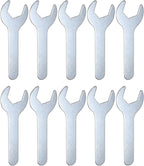 HARFINGTON 10pcs Small Wrench 24x120x2.3mm Metric U-Shaped Single Open Ended by HARFINGTON