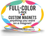 Magnet Me Up Custom 4x6 Inch Oval Magnet, 5 Pack, Customizable by MagnetMeUp