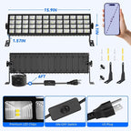100W LED Shop Light, 11000LM Plug in Garage Light - Image 5