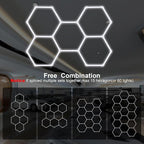 MODERN Hexagon Garage Lights，25 Pack 216W 25920LM High Brightness Hexagon - Image 5