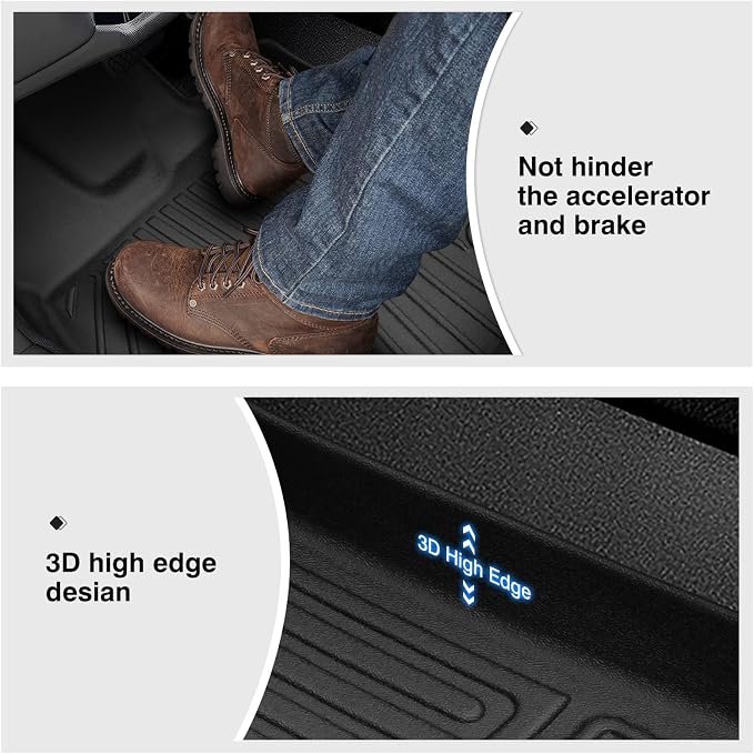 Powerty Floor Mats for 2021-2025 Jeep Grand Cherokee L 6 Seats Accessories All - Image 5