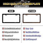 Snake Skin Print License Plate Frame Brown Animal Texture License Plate Holder - Image 3