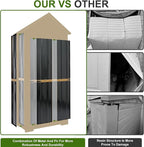 Wood & Metal Outdoor Storage Cabinet - Image 2
