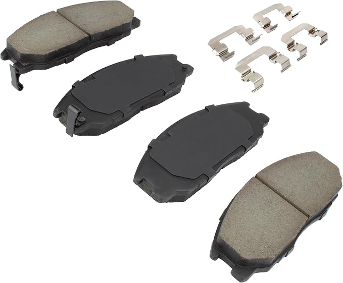 Premium Semi-Metallic Front Brake Pads Compatible - Image 2