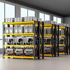 3000LBS Heavy Duty Storage Shelves, 4-Tier Adjustable Garage Organization - Image 6