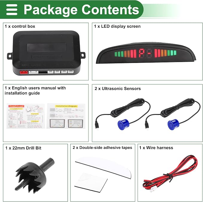 Motoforti Universal Car Auto Vehicle Reverse Backup Radar System Reverse - Image 8