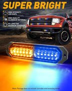 HLauto 1200T Emergency Strobe Grille Lights: 8pcs 12 LED Sync Feature Safety - Image 2
