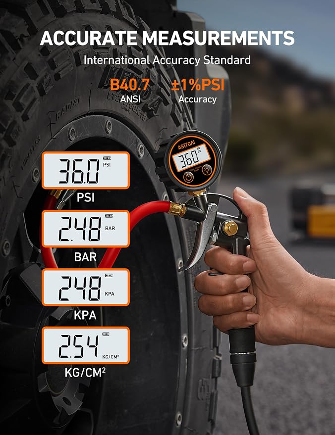 AstroAI T1 Digital Tire Pressure Gauge - Image 3