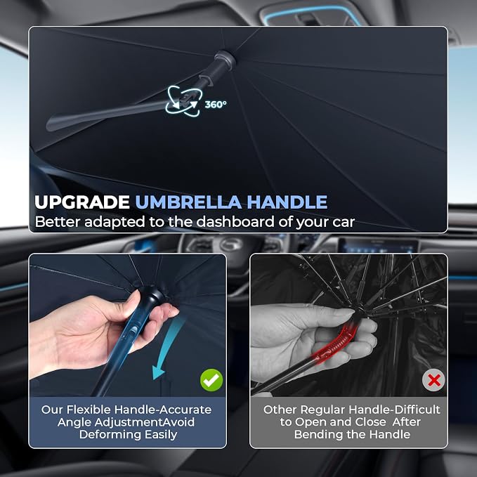 Compatible Windshield Sun Shade Umbrella - Image 6