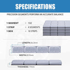 1OZ Adhesive Wheel Weights, A Box of 18 Strips, 4 Segments/Strip - Image 7