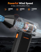 WOLFBOX MF50 Electric Air Duster-110000RPM Super Power Cordless Air Duster - Image 2