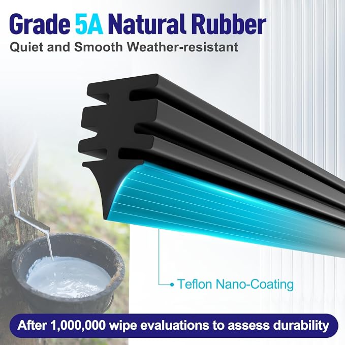 AJK Wiper Blades for Hyundai Santa Fe 2013 2014 2015 2016 2017 2018, 3 Piece - Image 2
