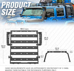 for JK JKU Roof Rack Hard Top Cargo Basket - Image 4